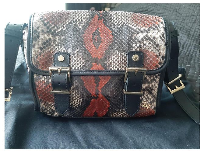 Zadig & Voltaire Morrison Tasche aus Leder und Python Python drucken - Ansicht 2