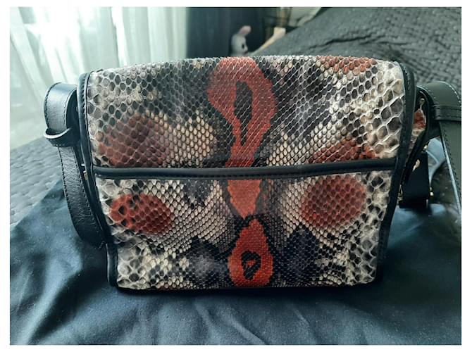 Zadig & Voltaire Morrison Tasche aus Leder und Python Python drucken - Ansicht 3