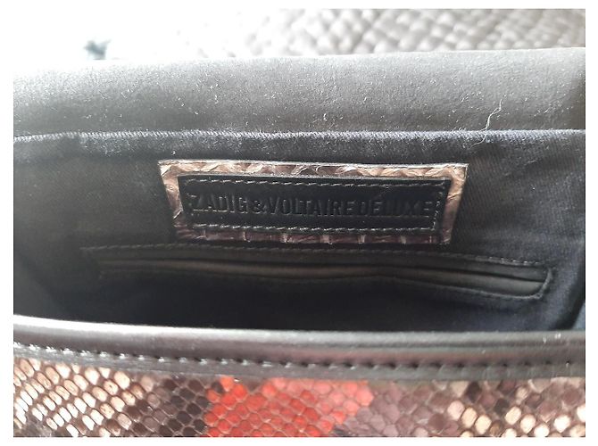 Zadig & Voltaire Morrison Tasche aus Leder und Python Python drucken - Ansicht 5