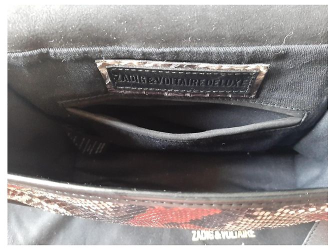 Zadig & Voltaire Morrison Tasche aus Leder und Python Python drucken - Ansicht 6