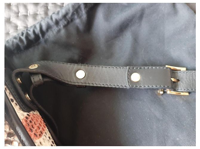 Zadig & Voltaire Morrison Tasche aus Leder und Python Python drucken - Ansicht 7