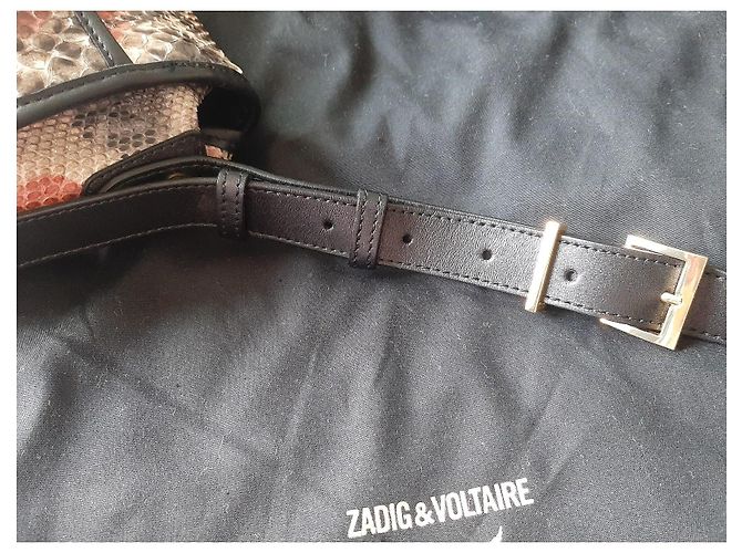 Zadig & Voltaire Morrison Tasche aus Leder und Python Python drucken - Ansicht 9