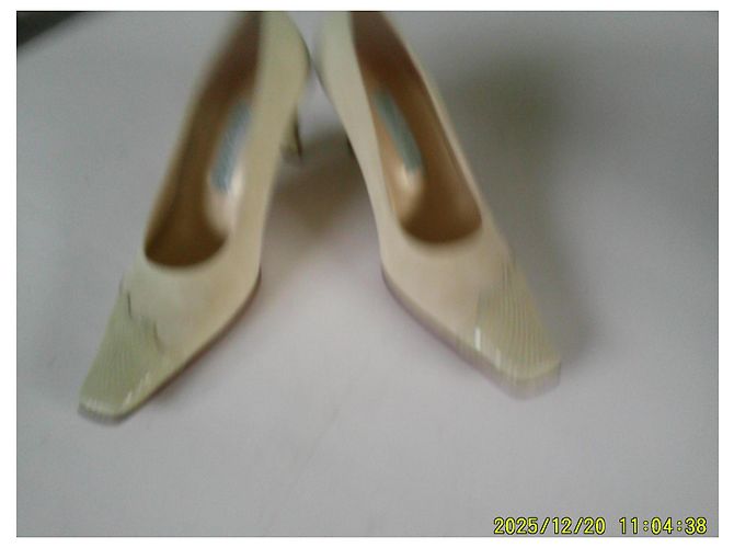 Autre Marque Moda Di Fausto High Heels Hellgrün Echsenoptik Leder 36 - Ansicht 5