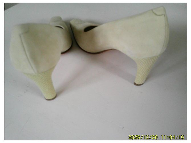 Autre Marque Moda Di Fausto High Heels Hellgrün Echsenoptik Leder 36 - Ansicht 6