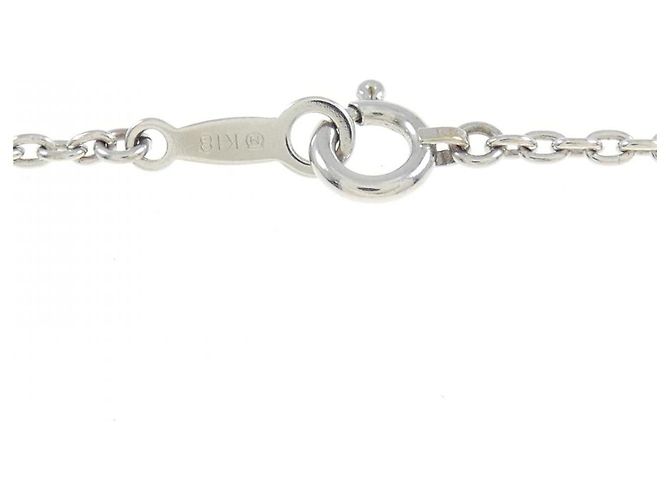 Collana Mikimoto in Au750 con Alessandrite e Diamante Argento - vista 5