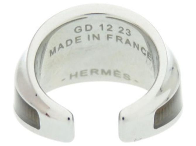Earcuff Hermès Equus Plata Metal - vista 3
