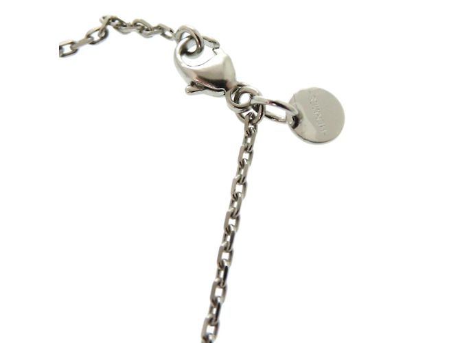 Collana in pelle e metallo Ace of Hearts di Hermès Marrone Argento - vista 5