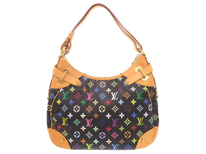 Louis Vuitton Greta Monogram Multicolore Shoulder Bag Black Multiple colors - view 2