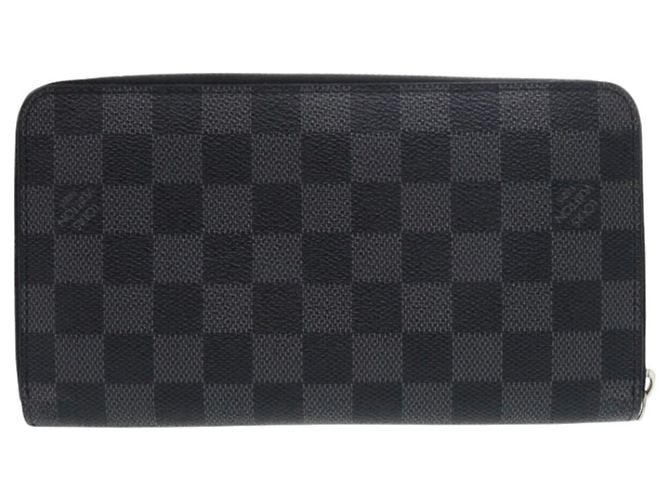 Cartera Larga Zippy Organizer Damier Graphite Louis Vuitton Castaño Negro - vista 2