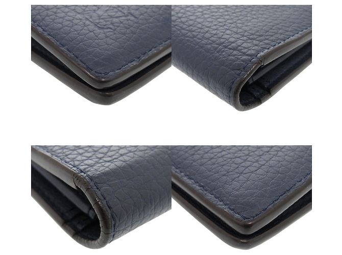 Portafoglio Lungo Plaza Louis Vuitton Blu - vista 4