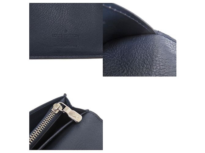 Portafoglio Lungo Plaza Louis Vuitton Blu - vista 7