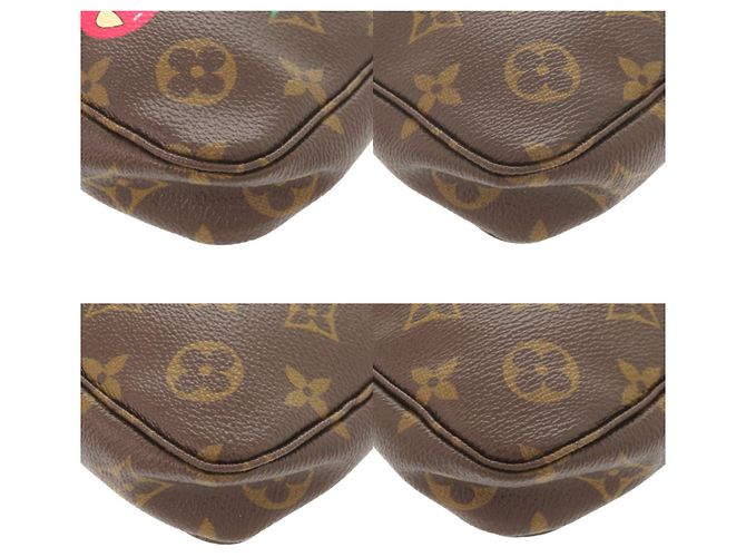 Pochette Monogramma Ciliegia Louis Vuitton x Takashi Murakami Marrone - vista 4