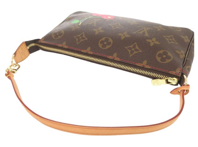 Pochette Monogramma Ciliegia Louis Vuitton x Takashi Murakami Marrone - vista 5