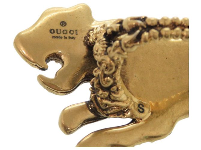 Gucci Doppel-Finger Panther Ring Silber Golden - Ansicht 3