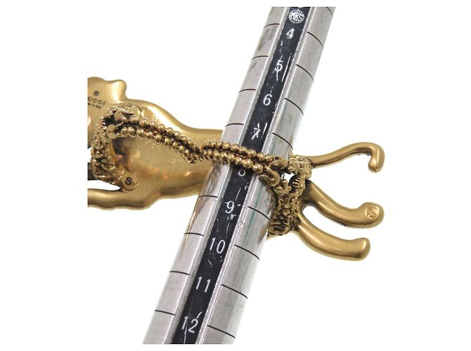 Gucci Doppel-Finger Panther Ring Silber Golden - Ansicht 8