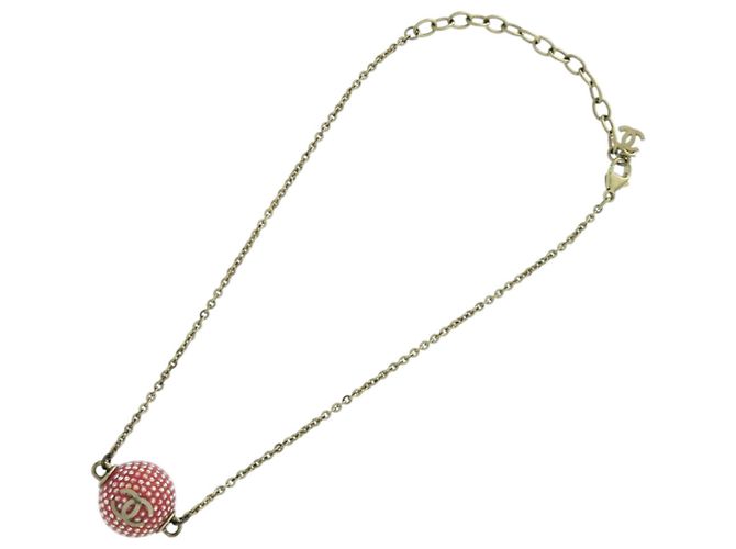 Collana Palla Specchiata Coco Mark di Chanel Rosso D'oro - vista 3