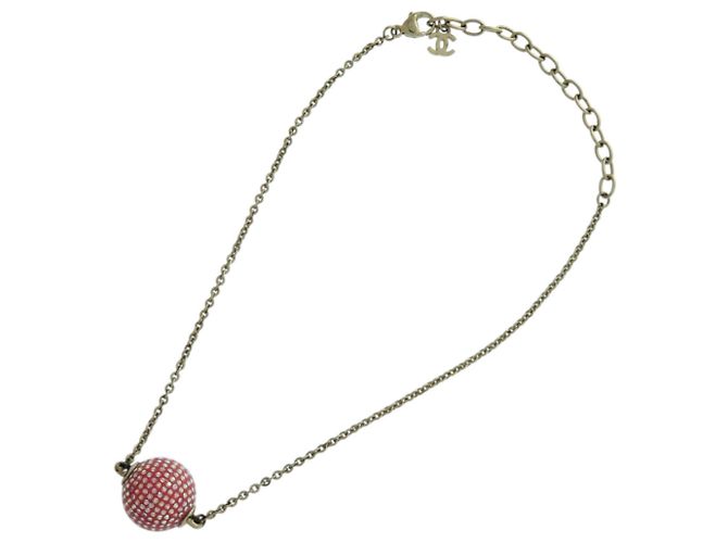 Collana Palla Specchiata Coco Mark di Chanel Rosso D'oro - vista 4