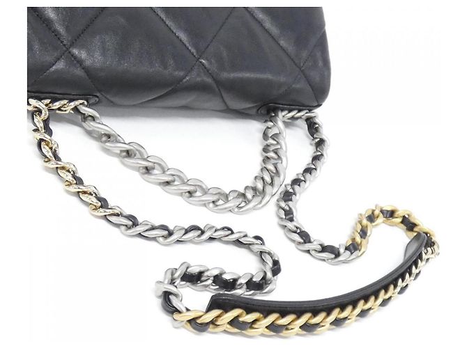 Borsa a Spalla Chanel 19 Linea AS1161 Nero - vista 6
