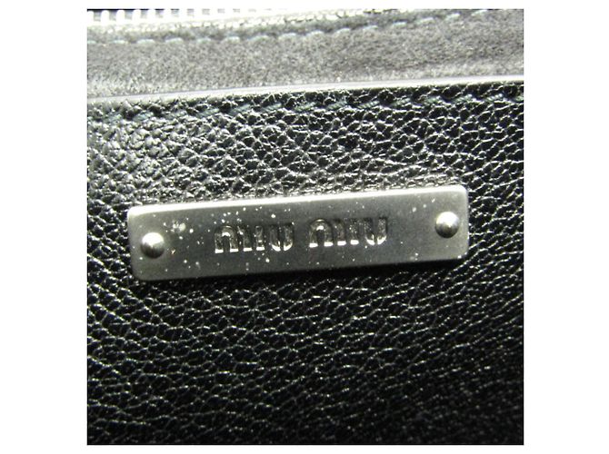 Miu Miu MADRAS 5BH609 Borsa a Spalla in Pelle e Strass per Donna Nero - vista 17