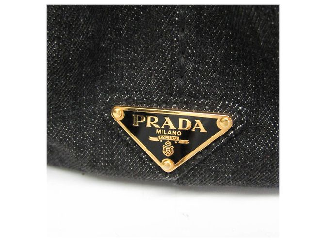 Tote Prada Canapa S Größe 1BG439 Damen Canvas Schultertasche Schwarz - Ansicht 11