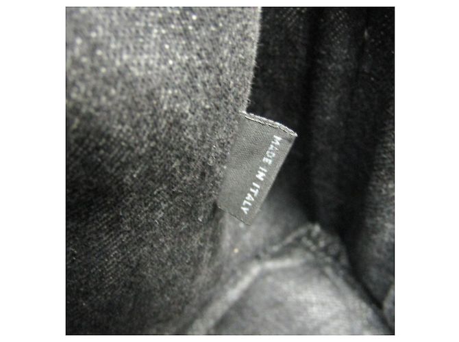 Tote Prada Canapa S Größe 1BG439 Damen Canvas Schultertasche Schwarz - Ansicht 15