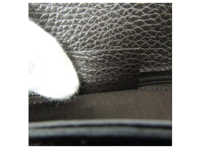 Borsa tote in pelle nubuck marrone scuro Gucci - vista 14