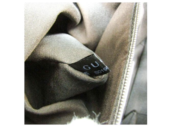 Borsa tote in pelle nubuck marrone scuro Gucci - vista 15