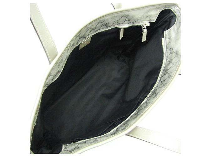 Borsa a Mano Gucci GG Stampata Argento - vista 3