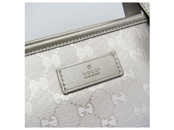 Borsa a Mano Gucci GG Stampata Argento - vista 7