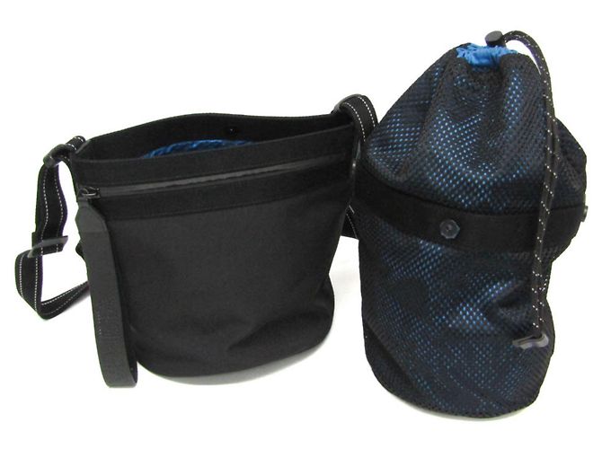 Borsa Messenger Bucket Bottega Veneta Nero - vista 2