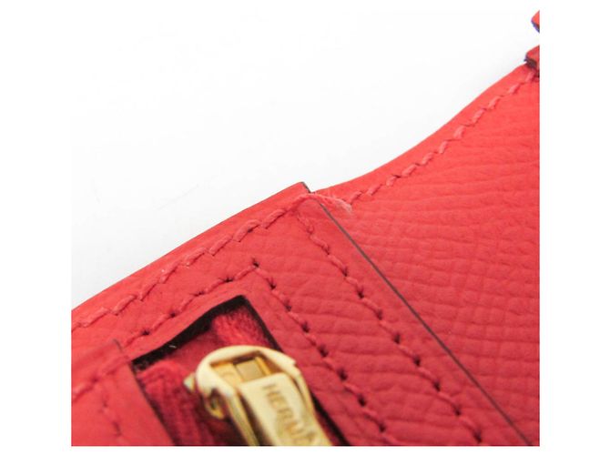 Cartera larga Hermès Bearn Soufflé rosa salmón - vista 12