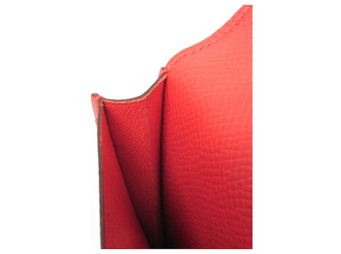 Cartera larga Hermès Bearn Soufflé rosa salmón - vista 13