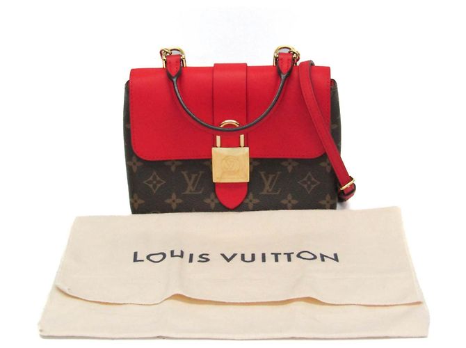 Borsa Louis Vuitton Monogram Rocky BB M44322 Marrone Rosso - vista 2