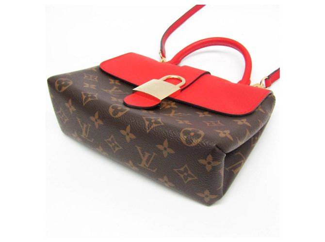 Borsa Louis Vuitton Monogram Rocky BB M44322 Marrone Rosso - vista 5
