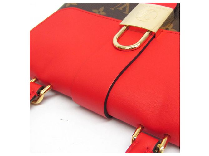 Borsa Louis Vuitton Monogram Rocky BB M44322 Marrone Rosso - vista 8