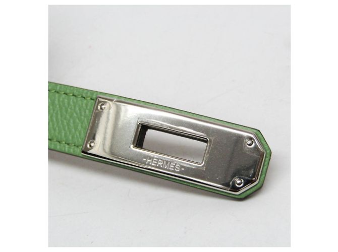 Hermès Kelly Pocket Gürtel 18 Braun Grün - Ansicht 5