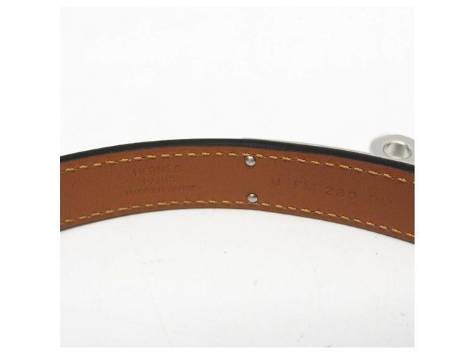 Hermès Kelly Pocket Gürtel 18 Braun Grün - Ansicht 8