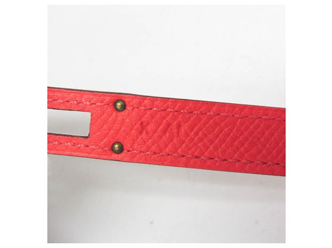 Hermès Portafoglio Hermes Kelly - Pelle Epsom Bi-Fold in Rosa Jaipur e Salmone - vista 13