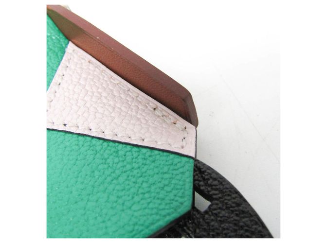 Charm per borsa Jockey di Hermès Marrone Rosa Verde - vista 6