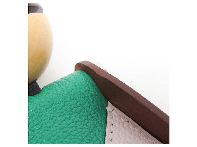 Charm per borsa Jockey di Hermès Marrone Rosa Verde - vista 7