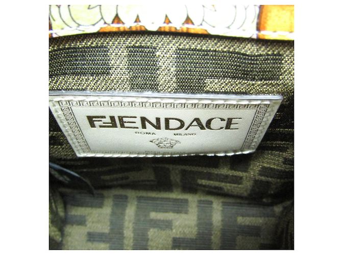 Fendi FENDACE Mini Sunshine Shopper 8BS051 Rosa Bianco D'oro - vista 17