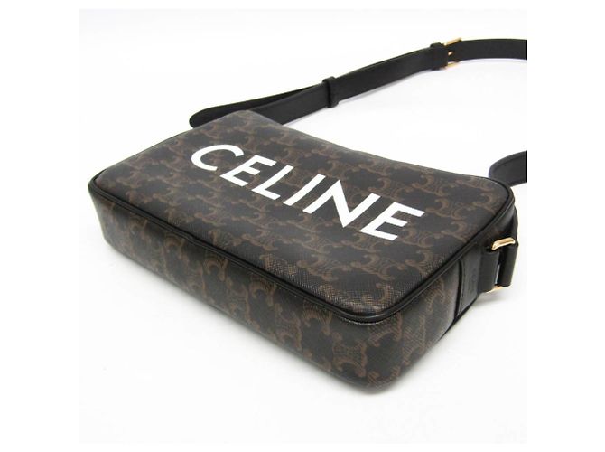 Céline Borsa a tracolla media Celine Triomphe in marrone - vista 4