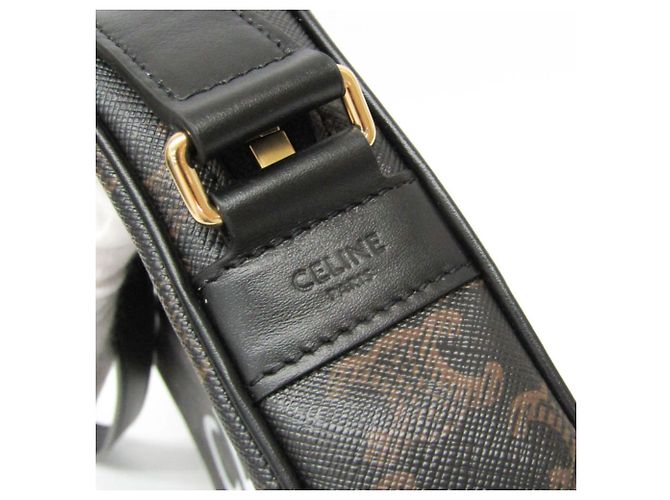 Céline Borsa a tracolla media Celine Triomphe in marrone - vista 7