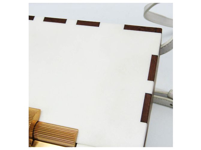 Borsa a Spalla DAISEY di Bottega Veneta Marrone Bianco - vista 8