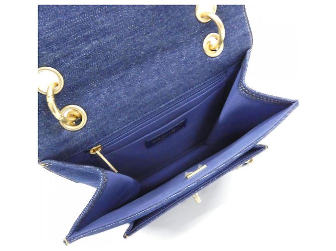 Bolso de denim Chanel AS3932 Azul - vista 6
