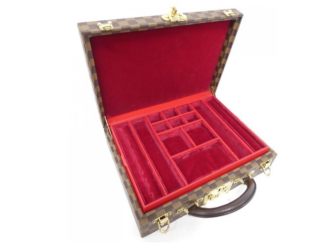 Boîte à bijoux Damier Louis Vuitton Damier ebène - vue 8