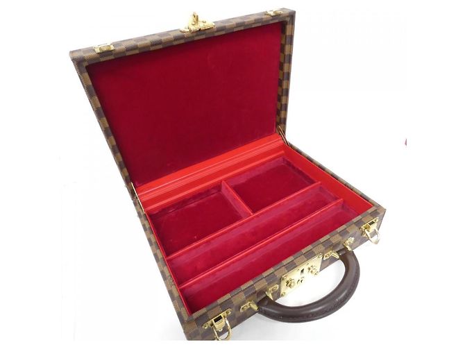 Boîte à bijoux Damier Louis Vuitton Damier ebène - vue 9