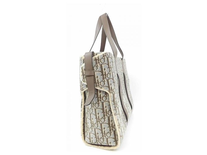 Sac à main en édition limitée Christian Dior Marron Bleu - vue 2
