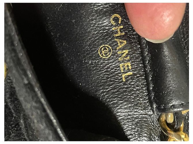 Chanel Mini Borsa Chanel Velluto Nero - vista 6