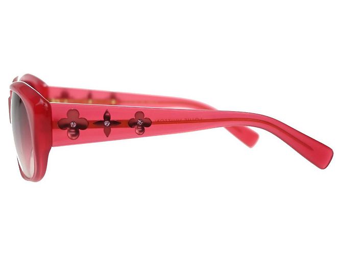 Occhiali Louis Vuitton Metallo Plastica Rosso - vista 3